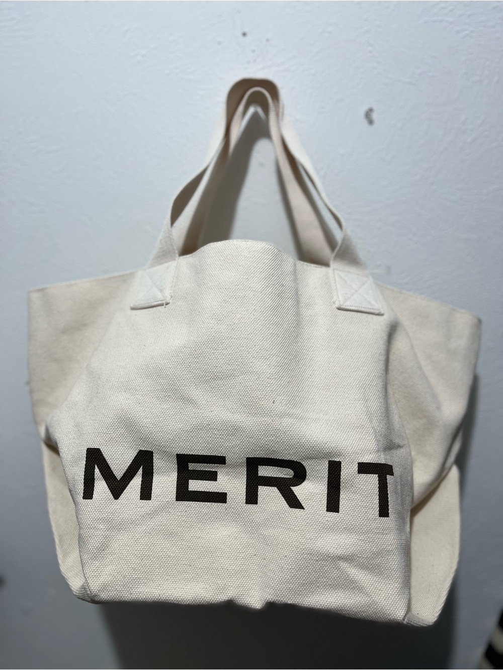 MERIT Beauty The Everything Bag Limited Release Cream Color